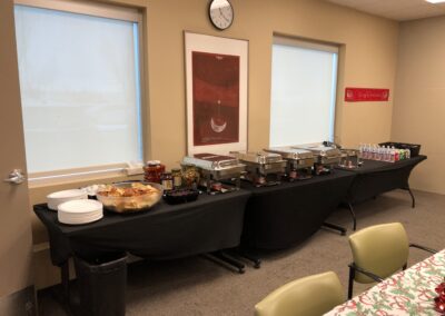 Buffet at a corporate function